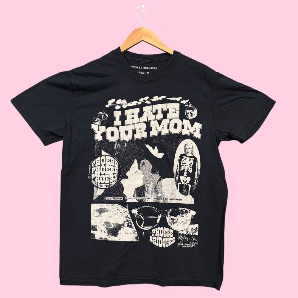 Phoebe Bridgers Punisher ICU I Hate Your Mom Rock Tee M